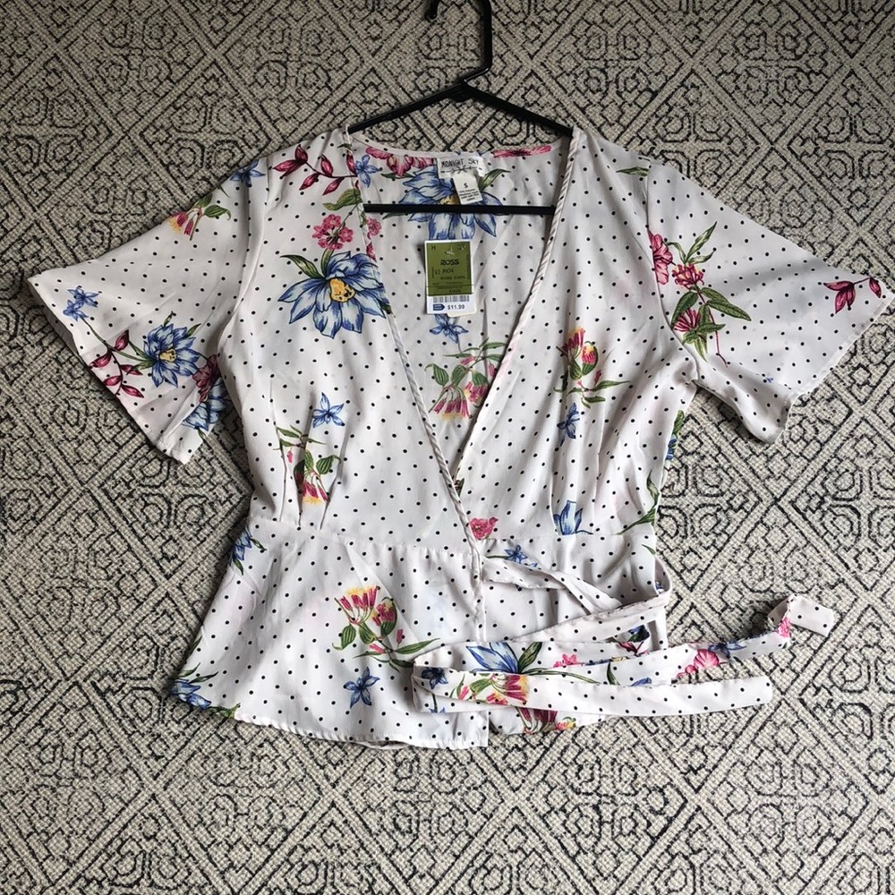 Belted Floral Shirt - NWT